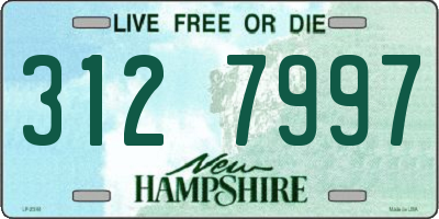 NH license plate 3127997