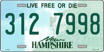 NH license plate 3127998