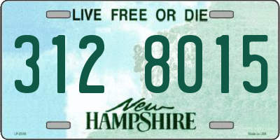 NH license plate 3128015