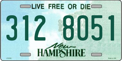 NH license plate 3128051
