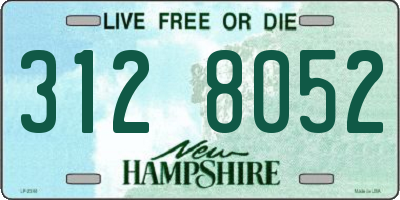 NH license plate 3128052