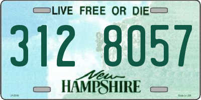 NH license plate 3128057
