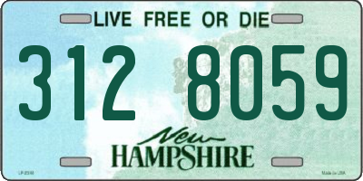 NH license plate 3128059