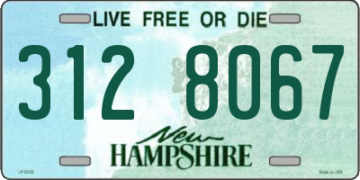 NH license plate 3128067