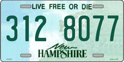 NH license plate 3128077