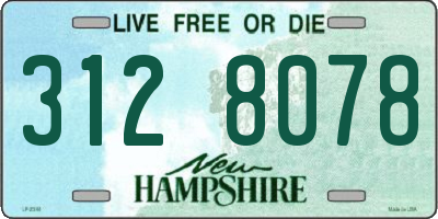 NH license plate 3128078