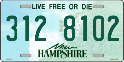 NH license plate 3128102