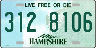 NH license plate 3128106