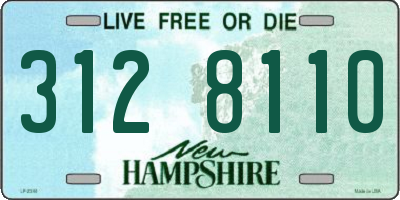 NH license plate 3128110