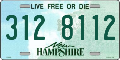 NH license plate 3128112