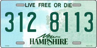 NH license plate 3128113