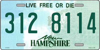 NH license plate 3128114