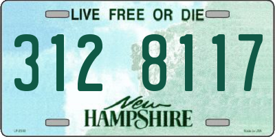 NH license plate 3128117