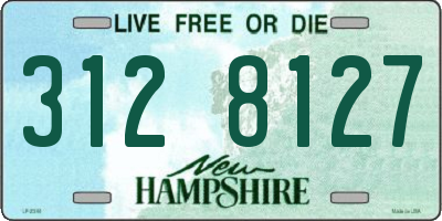 NH license plate 3128127