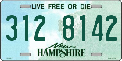 NH license plate 3128142