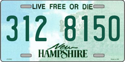 NH license plate 3128150