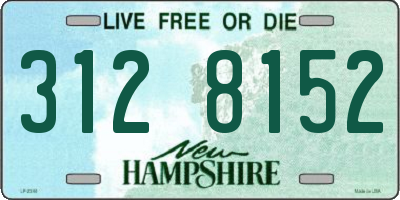 NH license plate 3128152