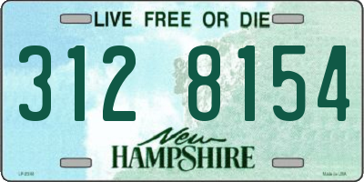 NH license plate 3128154