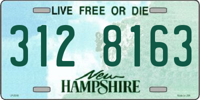 NH license plate 3128163