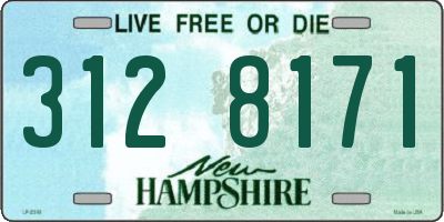 NH license plate 3128171