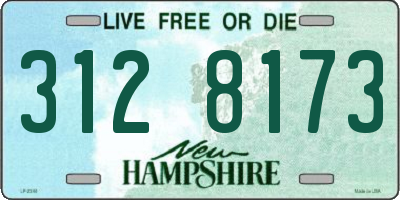 NH license plate 3128173