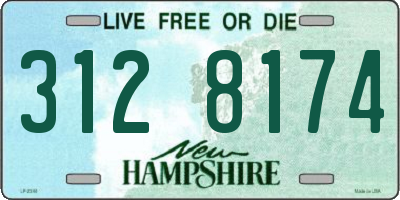 NH license plate 3128174