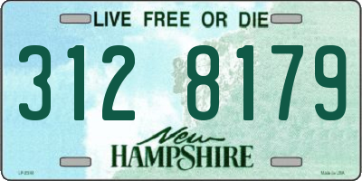 NH license plate 3128179