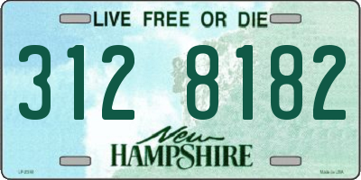 NH license plate 3128182