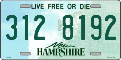 NH license plate 3128192
