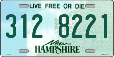 NH license plate 3128221