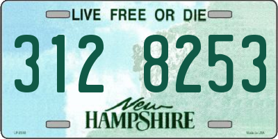 NH license plate 3128253