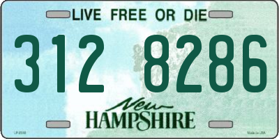 NH license plate 3128286