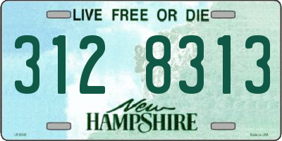NH license plate 3128313