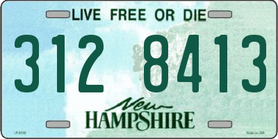 NH license plate 3128413