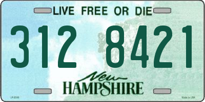NH license plate 3128421