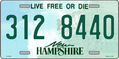 NH license plate 3128440