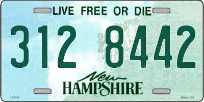 NH license plate 3128442