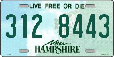 NH license plate 3128443