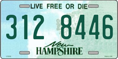 NH license plate 3128446