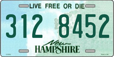 NH license plate 3128452
