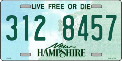 NH license plate 3128457