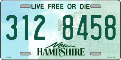 NH license plate 3128458