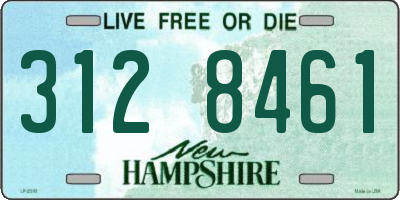 NH license plate 3128461