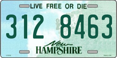 NH license plate 3128463