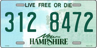 NH license plate 3128472