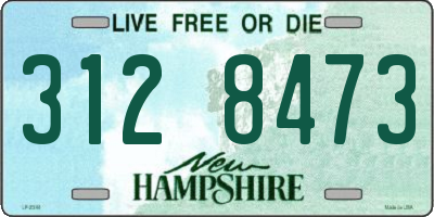 NH license plate 3128473
