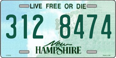 NH license plate 3128474