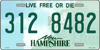 NH license plate 3128482