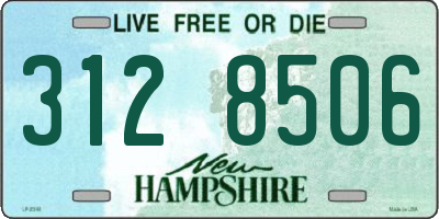 NH license plate 3128506