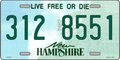 NH license plate 3128551